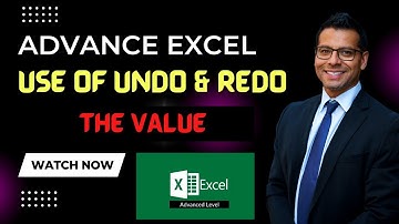 Use of Undo & Redo in MS Excel | Ms Excel Full Course | PadhaiPedia