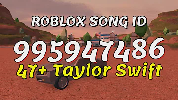 47+ Taylor Swift Roblox Song IDs/Codes