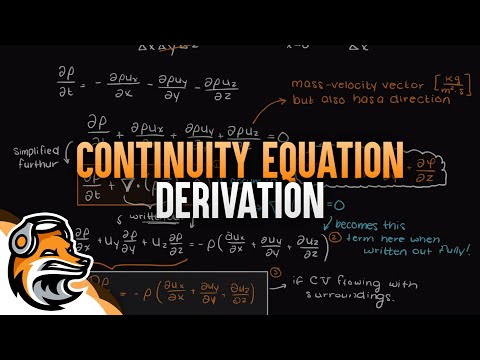 Continuity Equation Derivation In Rectangular Coordinates