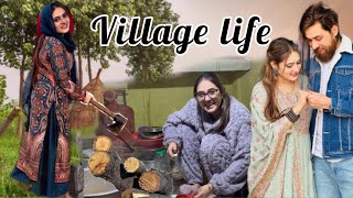 Village life  | 2nd day in village or mene lakdi kati | Rushna noor vlog