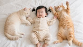 картинка: 30 минут веселья, которое кошки и малыши проводят вместе 🐾👶 | Постарайтесь не смеяться!