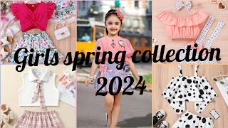 Trending girls dress designs 2024|top and skirts ideas spring collection |Latest designs