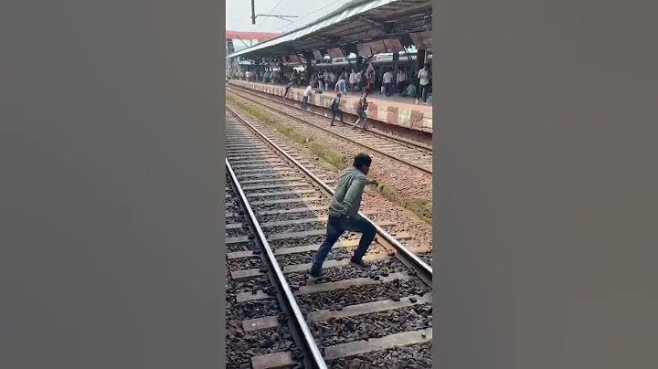 ￼￼￼￼ Crossing Track 😱 Train Accident point ￼￼#shorts #train #accidentnews