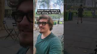 New Yorkers Reacting to Spain Winning The World Cup!