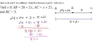 Geometry - Addition Postulate - Line Segments and Angles (Quiz Review)