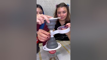 Lifehack with a funnel for liquid and soda 😂 #shorts Best video by Hmelkofm