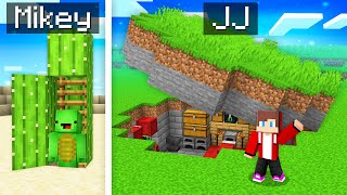 Mikey vs JJ Secret Base Survival Battle in Minecraft (Maizen)