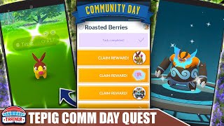 TEPIG SPECIAL RESEARCH QUEST LINE - *ROASTED BERRIES* - IS IT WORTH $.99 ?! COMM DAY | POKÉMON GO