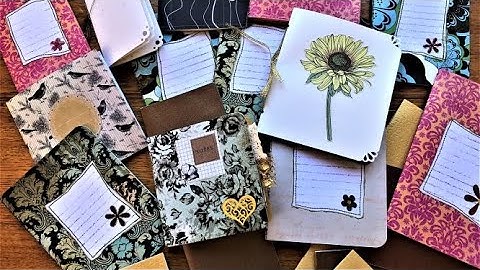 Mini Notebooks for Junk Journals - (USE UP YOUR SCRAPS!!) tutorial