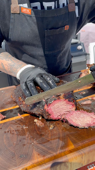 How to smoke a Bone In Brisket #brisket #bbq #butcher #smokedbrisket