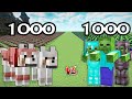 1000 Dogs Vs 1000 Zombies | Minecraft