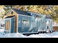 Incredibly Luxury Mustard Seed Tiny House with Big Bright Living Room