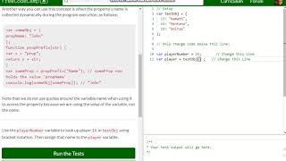 Basic JavaScript Accessing Object Properties with Variables free code camp   Dani