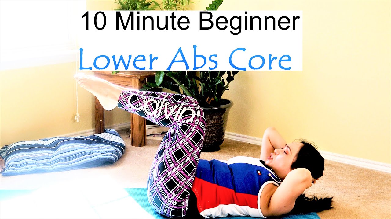 10 minute Beginner Abdominal Core Pilates Workout At Home - YouTube
