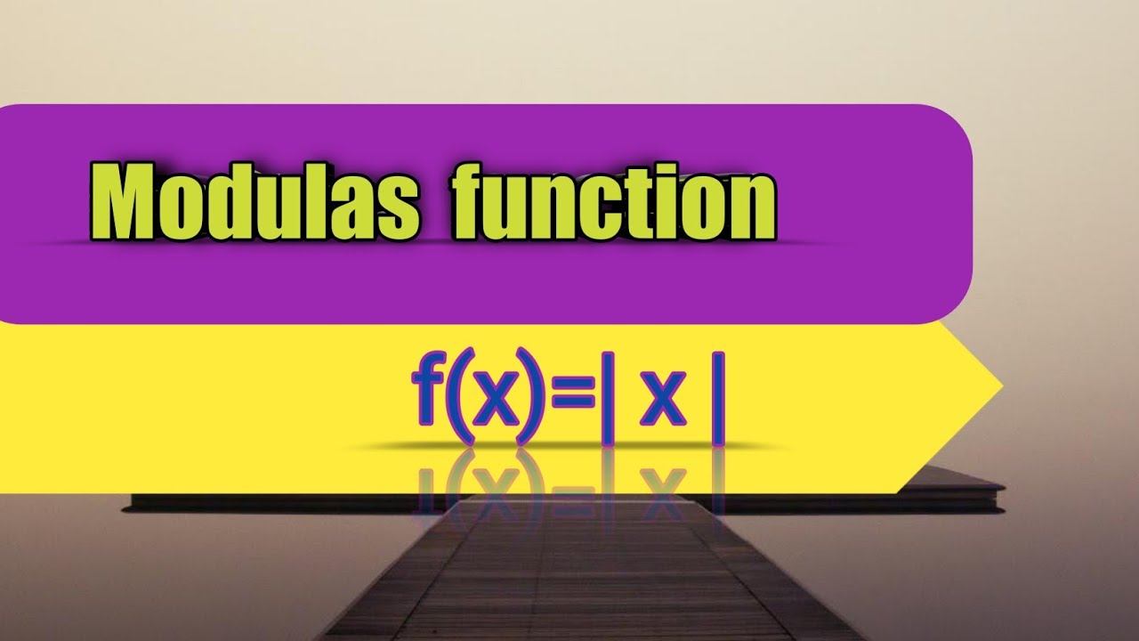 Modulas function |simple explanation - YouTube