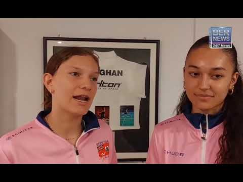 Interview With Badminton Players Satya & Dezirae Darrell At Island Games, July 12 2023