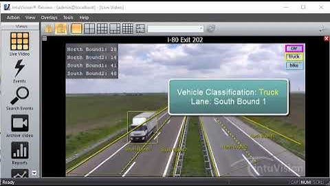 Highway & Traffic Video Analytics - Vehicle Count & Classification by Lane - By IntuVision