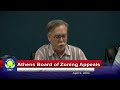 Athens Board of Zoning Appeals - April 9, 2024