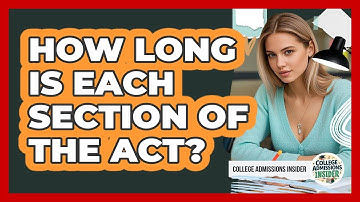 How Long Is Each Section Of the ACT?