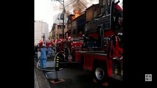 JR広島駅そば「エキニシ」　30軒焼損　男女2人負傷