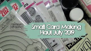 Small Card Making Haul | July 2019 | MFT, Avery Elle and more!!