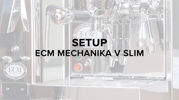 ECM Mechanika V Slim Espresso Machine Setup