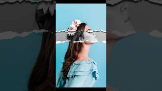 How to create Paper torn effect in Photoshop #shortsfeed #shorts #photoshoptutorial