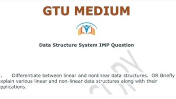 Data Structure IMP Question Bank PDF #gtu #gtupaper #pyqpaper #pyqs #gtu_exam #gtube