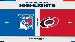 NHL Game 6 Highlights | Rangers vs. Hurricanes - May 16, 2024 screenshot 5