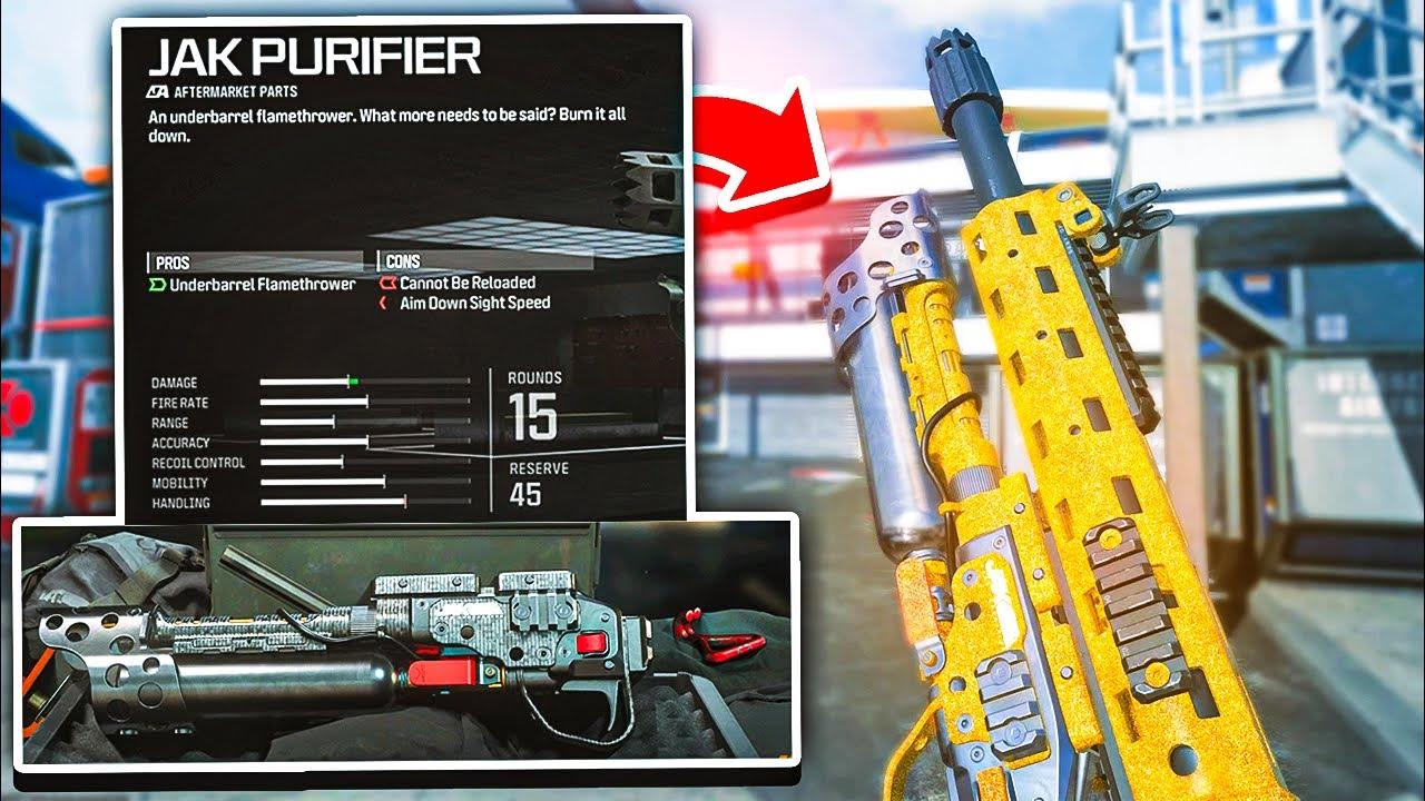 NEW FLAMETHROWER "JAK PURIFIER" AFTERMARKET CONVERSION KIT UNLOCKED! (MW3 CONVERSION KITS) YouTube