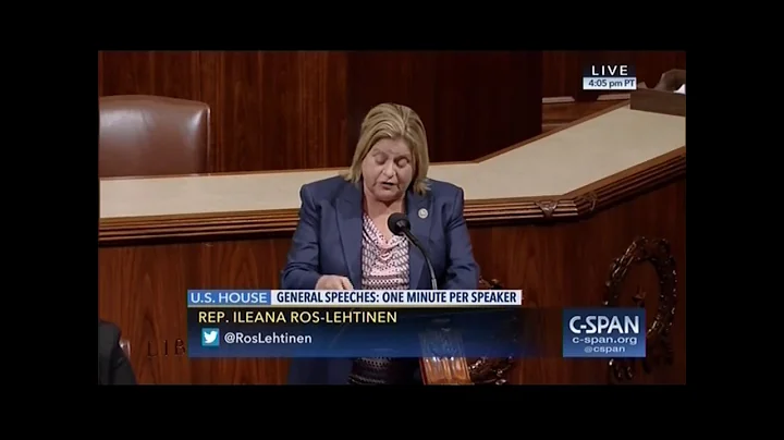 On The House Floor: Ros-Lehtinen Highlights The Wo...