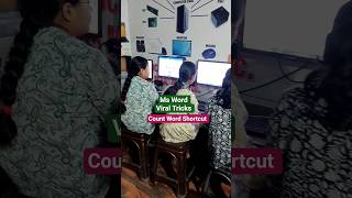 Word Count Using In Ms Word #shortvideo #shorts #motivation #lucknow #computer #video