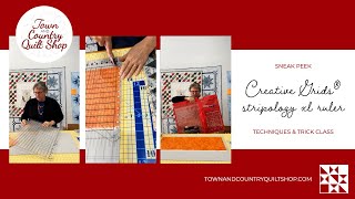 How to Use the Creative Grids Stripology Ruler! Easy Quilting Tutorial with  Kimberly Jolly 