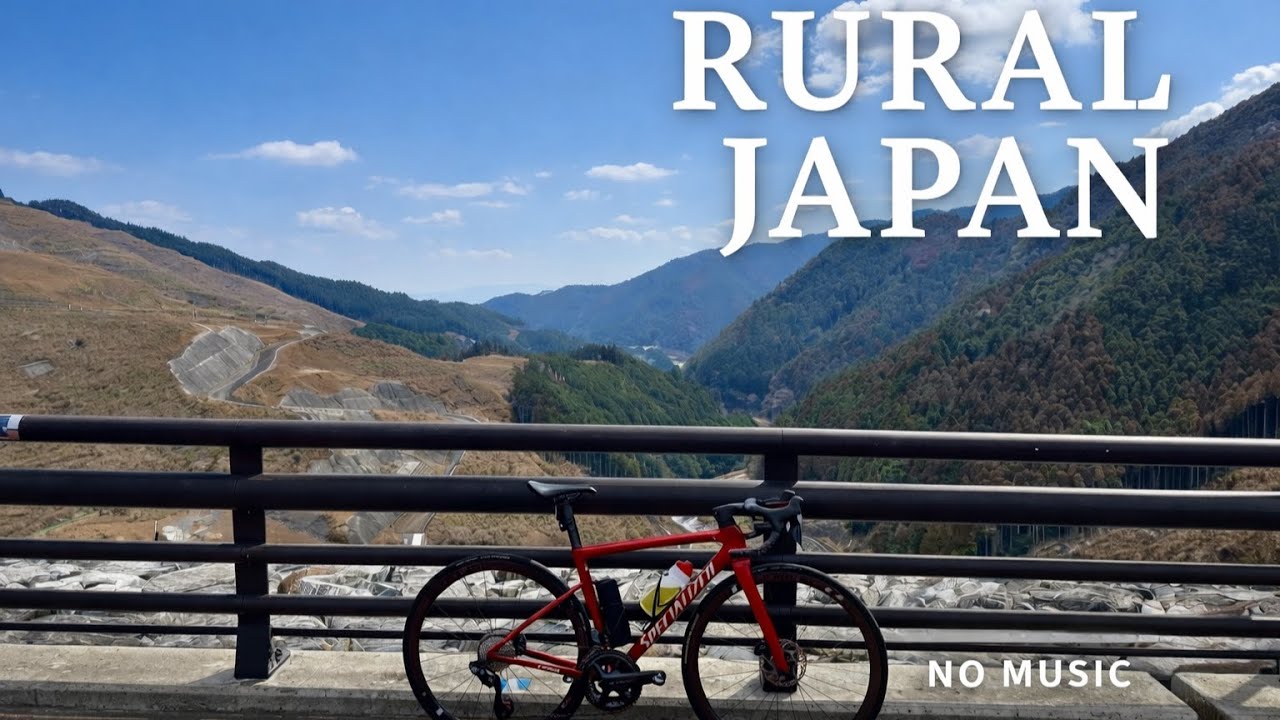 Peaceful Cycling to Japanese Dams 🇯🇵 | Rural Japan (No Music)