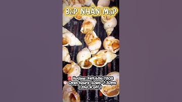 Ốc hương Canada nướng sốt tiêu đen tại Bếp Nhân Mập nha mấy Ný🤤🇺🇸 #kuminchu #food #amthuc