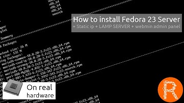 How to install Fedora 23 Server + Static ip + LAMP SERVER + webmin admin panel