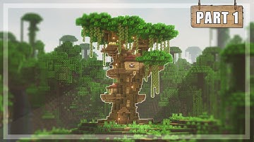How to Build a Treehouse in Minecraft - Tutorial [Part 1/3]