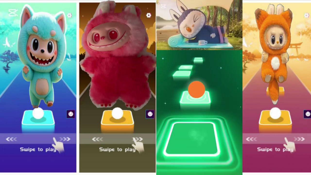 TILES HOP VS COFFIN DANCE VS LABUBU VS BATL