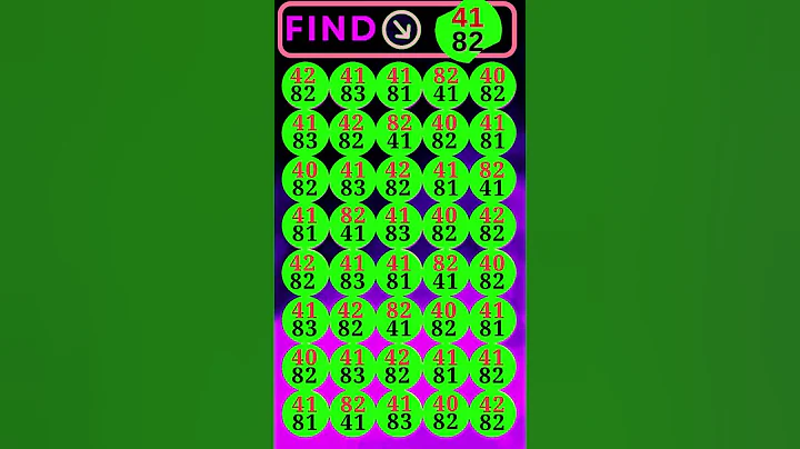 find 41 82Only those with a genius IQ can solve this brain teaser #youtubeshorts #shortsfeed #shorts