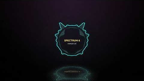 Reflective Audio Spectrum Music Visualizer | After Effects | After Effects project