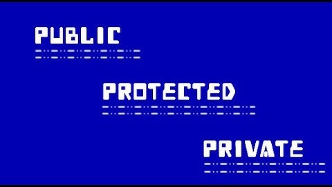 OOPS concepts: visibility, public , private, protected