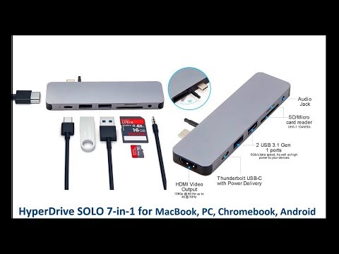 HyperDrive SOLO 7-in-1 for MacBook, PC, Chromebook, Android in HINDI by TECHNICAL ASTHA