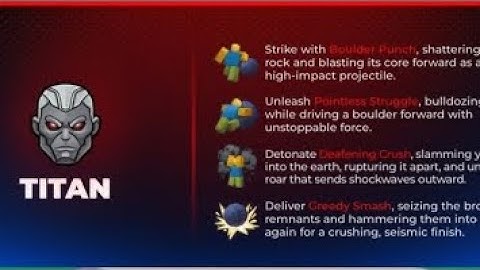 Titan Showcase in Roblox Project Smash
