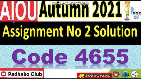 ⏩ AIOU Code 4655 Solved Assignment No.2 Autumn 2021 || Level: MSc Pakistan  studies