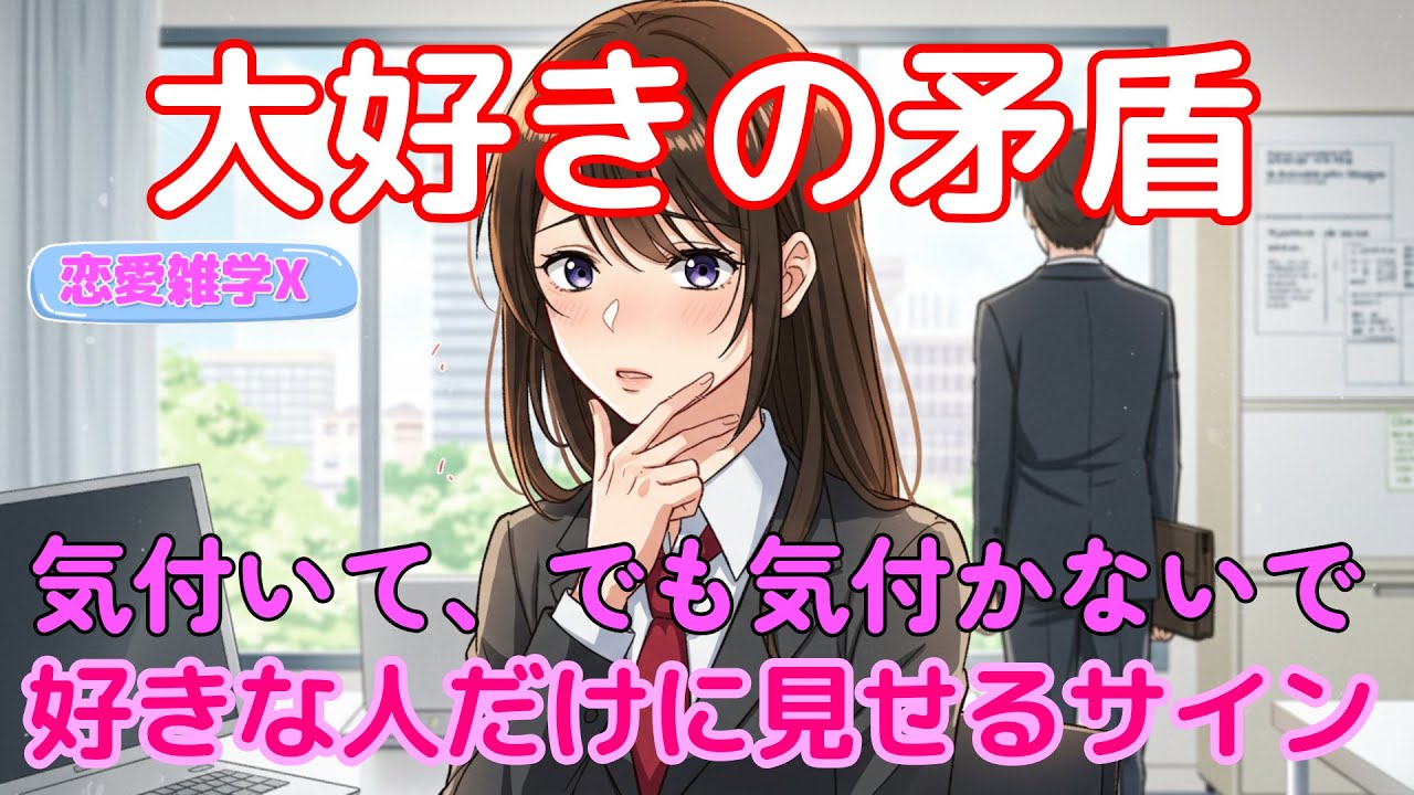 【恋愛雑学マスターＸ】気づいてほしいけど気づかれたくない女心5選#恋愛心理 #好きサイン #女性心理