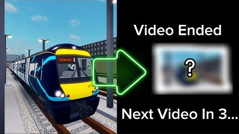 SCR But If I see A Train, The Video Ends