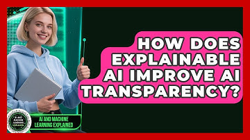 How Does Explainable AI Improve AI Transparency? - AI and Machine Learning Explained