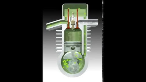 Animation of functionality of the STIHL 4 MIX Engine