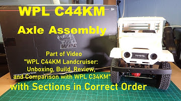 WPL C44KM Axle Assembly (Segments in Correct Order)