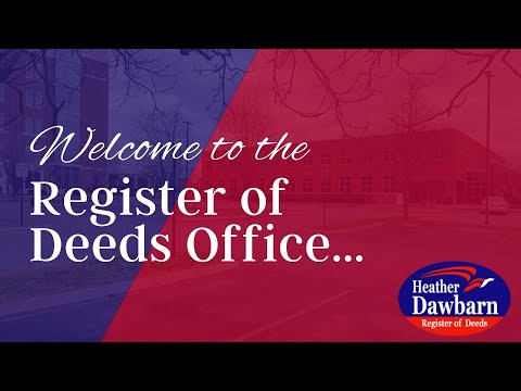 What is the Register of Deeds Office? Heather Dawbarn Answers